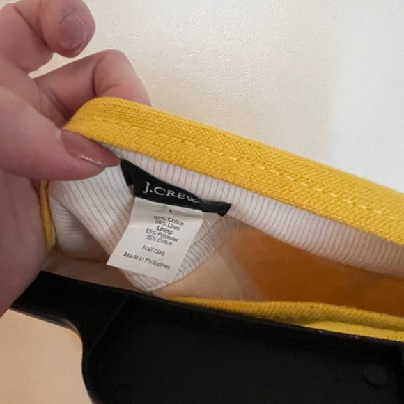 J Crew yellow linen skirt size 4 - Picture 8 of 8